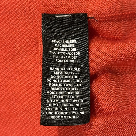 Lafayette 148 Women’s Extra Large Sleeveless Knit Sweater Sheer Top Cashmere - Picture 6 of 6